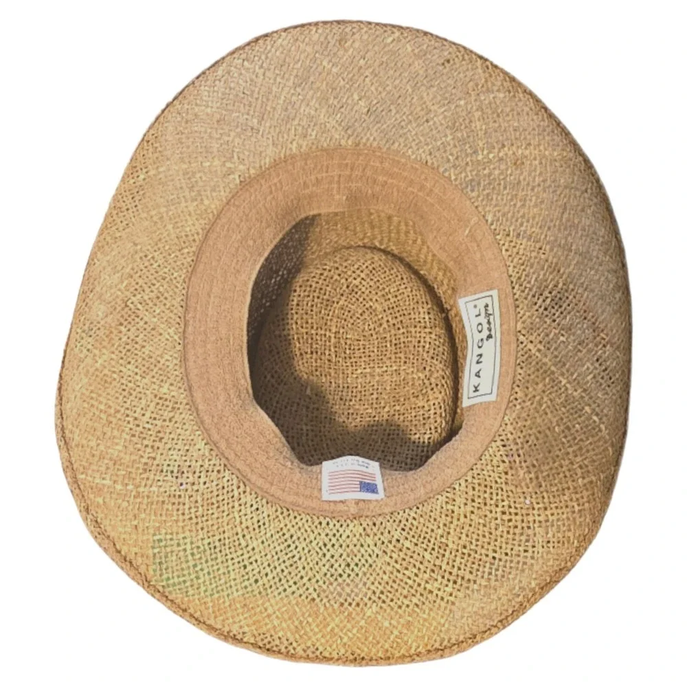 Kangol Straw‎ WGA Golf Hat Par Club Green Band